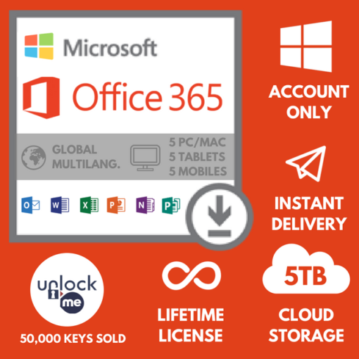 Microsoft Office 365 1TB Professional Plus 1 year Subscription for 5 Devices orignal and Good, PC / Mac/ Ios (Digital Download) - Image 4